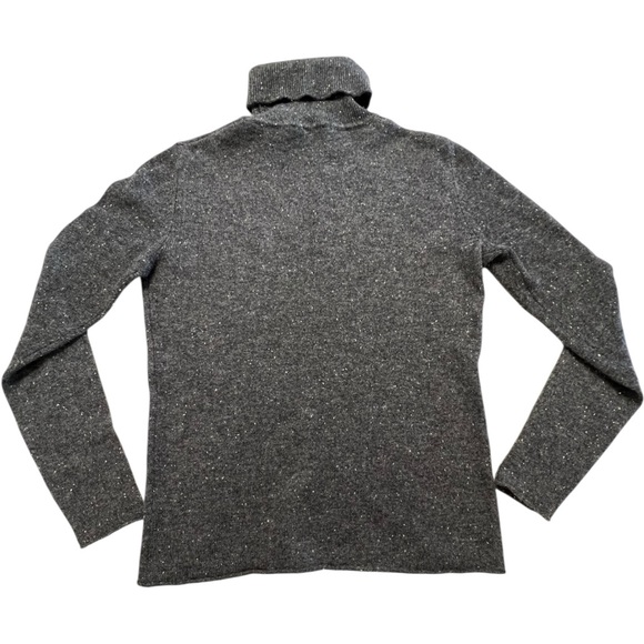 Philosophy Cashmere by Republic Gray Turtleneck Minimalist Capsule Wardrobe  📐M - Picture 3 of 7